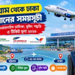 চট্টগ্রাম থেকে ঢাকা বিমানের সময়সূচী